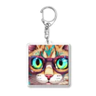 as企画のサイバー猫 Acrylic Key Chain