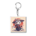 luckycongochanのNeko Samurai アクリルキーホルダー