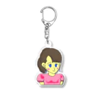 りんごショップのみぃみぃさんの似顔絵 Acrylic Key Chain