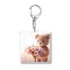 星パンダショップのはなとくま　～flower and bear～ Acrylic Key Chain