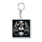 animalmahiaのイカつめなキャバリア・キング・チャールズ・スパニエル Acrylic Key Chain