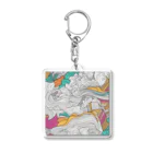 ANTARESのサイケデリックアート Acrylic Key Chain