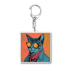 Feelin Shades Studioのアーバン・エクスプローラー・キャット Acrylic Key Chain