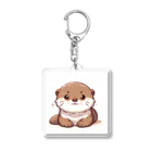 Kemmy-shopの癒しのコツメカワウソ Acrylic Key Chain