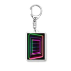 Association Against Mirroring SelfiesのAbstract_Neonsign Acrylic Key Chain