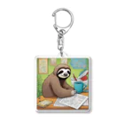 hobopoの"A Sloth Trying Various Things"  Acrylic Key Chain