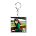 競馬大好きTBTショップ！の「競馬大好き！可愛い女の子が熱狂中！」 Acrylic Key Chain