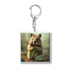 BaobabQuokkaのクオッカワラビーのごはんの時間 Acrylic Key Chain