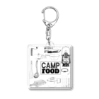 rokkakukikakuのCAMP FOOD アクリルキーホルダー