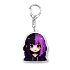 code7のゲーム大好きしおりちゃん Acrylic Key Chain