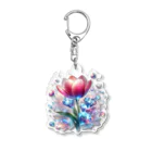 レベルUPのチューリップ×ダイヤモンド Acrylic Key Chain