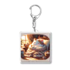 Cat-To-Critter-Fashionのほのぼのな猫 Acrylic Key Chain