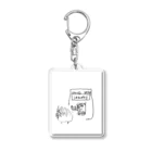 Finの競馬好きのFinの絵 Acrylic Key Chain