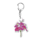 植物の絵師「洋子」の店の可愛い野の春の花_イモカタバミ Acrylic Key Chain