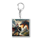 いろいろドラゴンの騎士とドラゴン Acrylic Key Chain