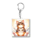 アニマルグッズストア　OPIの茶色い猫 Acrylic Key Chain