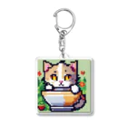 雪売店のマグカップかくれんぼ猫 Acrylic Key Chain