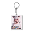 KAMIBUKROのチョコを加えるケモ耳美女 Acrylic Key Chain