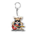 kichi_333のロックに生きるアニマル Acrylic Key Chain