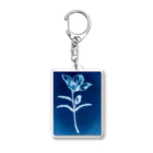 ペンで描く植物の詩のevening primrose(反転) Acrylic Key Chain