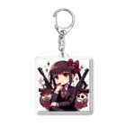 推しの美少女とアイドルのマフィア系少女 Acrylic Key Chain