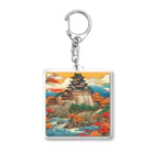 日本の風景 COOL JAPANの日本の風景、お城　Japanese castle Acrylic Key Chain