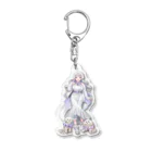 癒白まるしょっぷの癒白まる(白衣衣装) Acrylic Key Chain