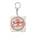 popchan-usakamaのうさかまチャン＆しゃちょう Acrylic Key Chain