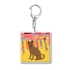 就労支援A型 ONE STEP | ワンステップの紅型シリーズ　琉球犬 Acrylic Key Chain