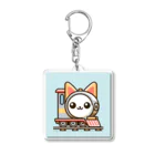 コウヘイの猫電車 Acrylic Key Chain