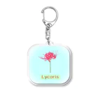 アニマル四字熟語の曼殊沙華　リコリスデザイン Acrylic Key Chain