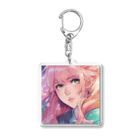 Kyon_IllustItemShopのアーティストのアンニュイ美人 Acrylic Key Chain