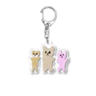 48-Kumaのふんわりどうぶつ Acrylic Key Chain