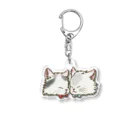 猫のきぬくんのお店のそらくんときぬくん Acrylic Key Chain