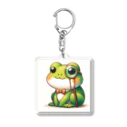 kawaiidoubututatiのカエル×めがね Acrylic Key Chain