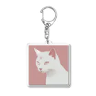 オマの店のシンプルキャットグッズ Acrylic Key Chain