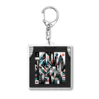 kenken-kenkenショップの幾何学TOKYO Acrylic Key Chain