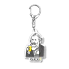 ビールとアート TM-3 Designの偉人 × BEER（ブラームス） Acrylic Key Chain