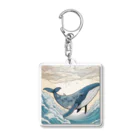 chiharu_wの和柄クジラ Acrylic Key Chain