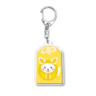 狐のお絵描きの店のダルマっ狐「金運上昇」お守り Acrylic Key Chain