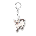 藤凪かおる・UCHINOKONYANの猫・UCHINOKONYAN【シャム】 Acrylic Key Chain