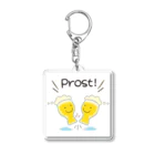 Handgestrickt Ju shopのヴァイスちゃんとProst！ Acrylic Key Chain