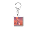 hi__romaの夕日に似合う女性 Acrylic Key Chain