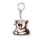 メタのあくび猫 Acrylic Key Chain