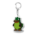 chikichikibanbanの緑、恐竜、ワニ Acrylic Key Chain