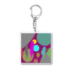 もじゃの店の行列もじゃ Acrylic Key Chain