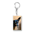 watama33の左耳立犬 Acrylic Key Chain