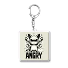 mimikkyu322のAngry　Cat8 アクリルキーホルダー