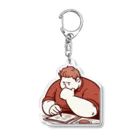 きなこのショップの食べる間もない Acrylic Key Chain