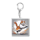 にゃんこーねこの飛ぶ猫 Acrylic Key Chain